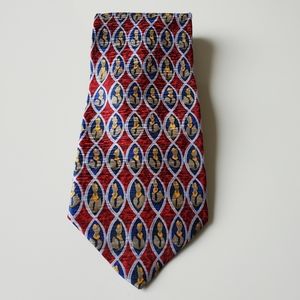Cocktail  Red/Blue Collection Silk tie